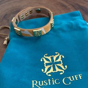 Rustic Cuff Giraffe Bracelet